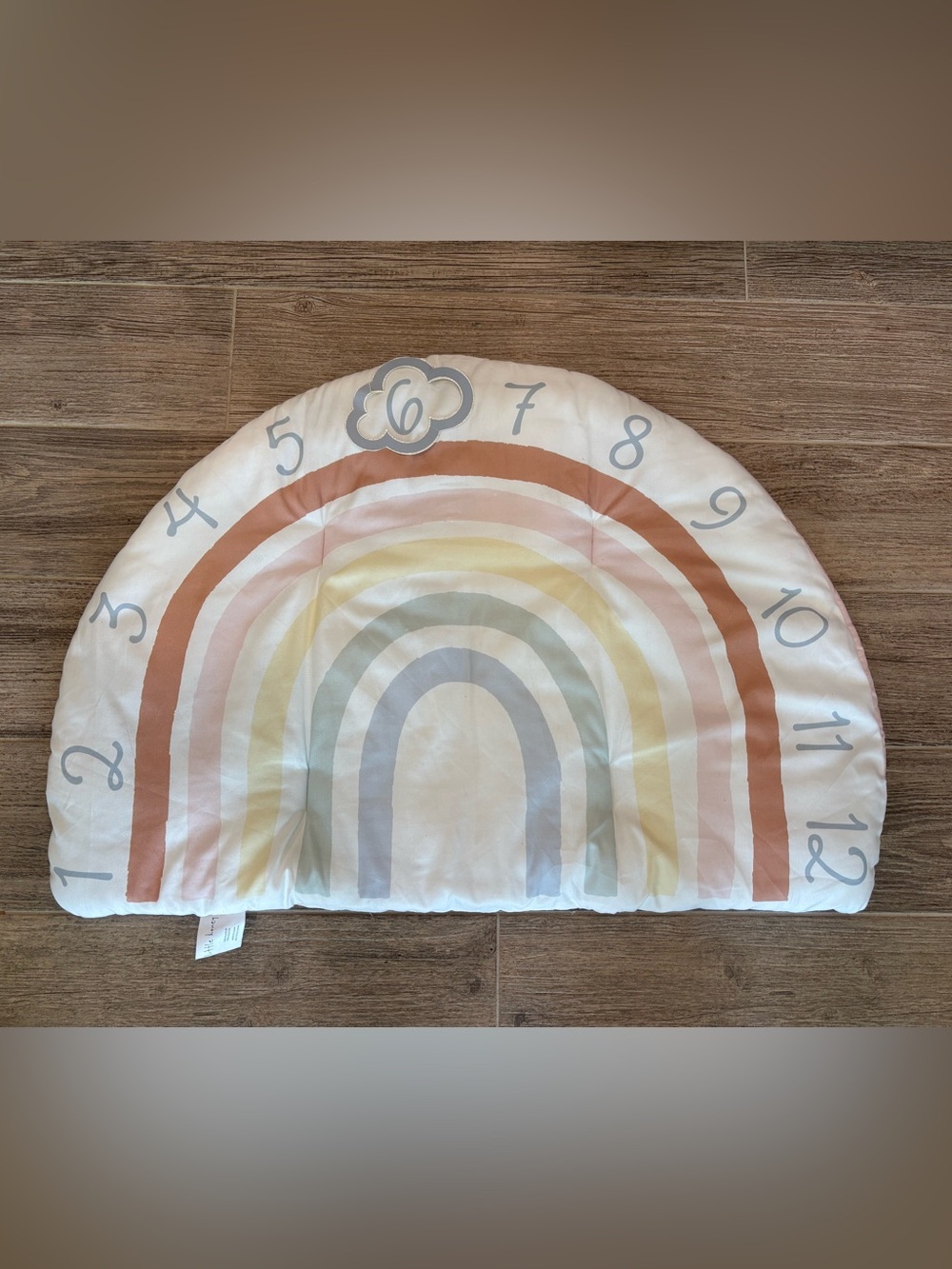 Baby 36" Monthly Milestone Play Mat Rainbow 12 months